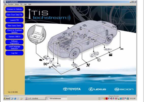11. TPMS Transmitter ID Registration Using Techstream. (a) Connect the Techstream to DLC3, as in Fig. 10-1.