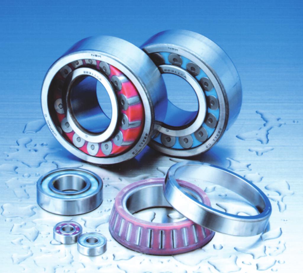 Bearings Environmentally friendly Bearings offer high performance in water- and