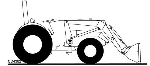 Loading Backgrade occasionally with a loaded bucket to keep the working surface free of ruts and holes. Also, hold the lift control forward so the full weight of the bucket is scraping the ground.