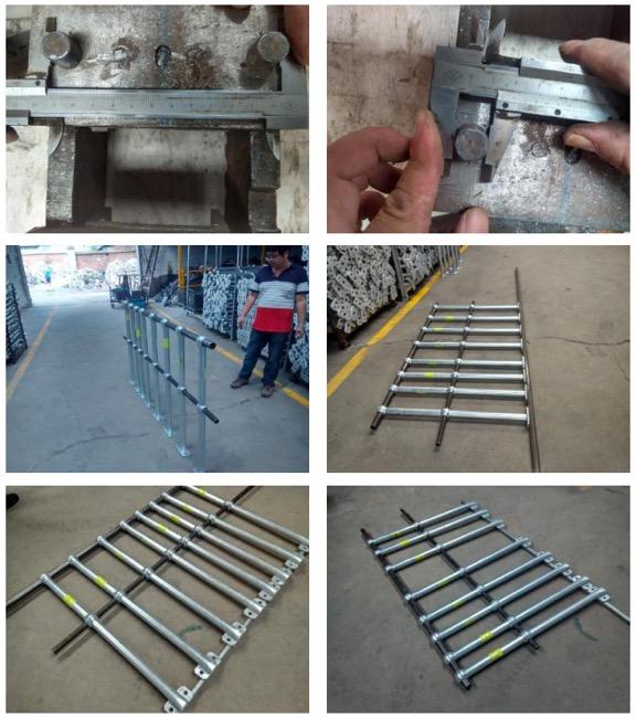 The handrail stanchions in the overseas market, for