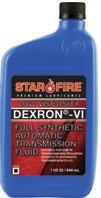 DEXRON -VI Low Viscosity ATF STARFIRE DEXRON -VI LOW VISCOSITY AUTOMATIC TRANSMISSION FLUID is a full synthetic, high quality fluid designed to meet the specific requirements of General Motors