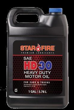 HD30 Heavy Duty Motor Oil Starfire HD30 Heavy Duty Motor Oil is formulated with high viscosity index paraffinic base oils and select additive technology to provide superior thermal and oxidative