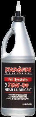 Full Synthetic Gear Lubricants STARFIRE FULL SYNTHETIC GL-5 GEAR LUBRICANTS are multi-purpose lubricants designed for service in automotive and heavy duty applications.