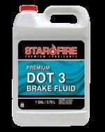 Brake Fluid STARFIRE BRAKE FLUIDS are glycol-based fluids formulated to give optimum performance, longer service and prevent corrosion in brake systems.