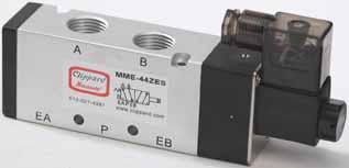 NEW! MAXIMAIC 4-WAY VALVES 2-Position Single & Double Solenoid Valves MME-44ZES-D012 MME-44ZEE-D110 Maximatic 4-way solenoid controlled pilot operated valves are either single solenoid spring return