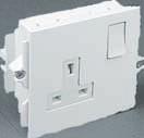 Direct 13 Amp DP Single Switched Socket GSS1WH 1