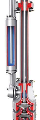 Higher Flow and Head Wet Ends that fit through the same tank nozzle are available for capacities of up to 136 m 3 /h (600 gpm) and heads up to 274 m (900 ft) on chlorine, 427 m (1400 ft)