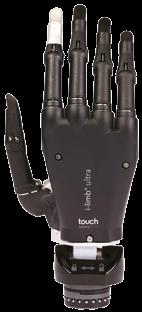 TOUCH BIONICS BY ÖSSUR i-limb ultra A myoelectric, multi-articulating prosthetic hand with five individually powered digits and manually rotatable thumb.