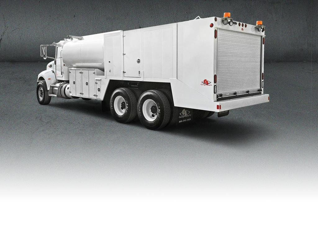 SPECIFICATIONS 12-24 Enclosed Steel Lube Bodies Open Fuel/Lube Service Bodies 1000-5000 Gallon Fuel Trucks Hydraulic or Air Driven Product Pumps 120, 400 or 800 lb.