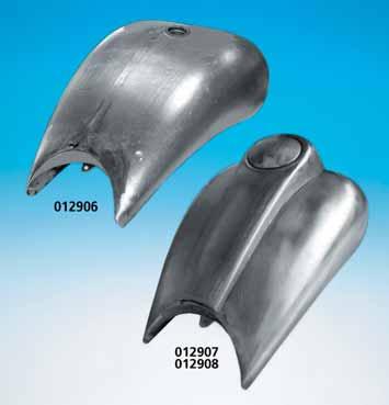 011316 Cam lock type gas tank (style A) 011318 Screw-In type gas tank (style B) FAT BAGGER 7 GALLON GAS TANKS FOR TOURING MODELS Stretched gas tanks that bolt straight on to the stock mountings and