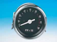 Speedo & Tacho TACHOMETER FOR FX MODELS Stock replacement tacho-meter for FX models 73 thru 82 with handlebar mounted instruments and 77 thru 84 FXS models with tank mounted instruments