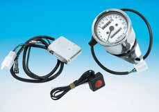 169384 With MPH scale 169385 With KM/H scale Cable driven pulse generators 160798 For cables with 5/8" top nut 160799 For cables with 12 mm top nut CHAMELEON 2 3/8" MINI SPEEDOMETERS A simple press
