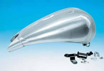 Gas Tank ONE PIECE 4" STRETCHED STEEL SMOOTH TOP GAS TANK FOR SOFTAILS These one piece stretched smooth top gas tanks will give your Softail the long, extra slippery stretched look and flowing lines