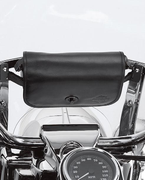 786 LUGGAGE Windshield Bags A. THREE-POCKET WINDSHIELD POUCH Add convenient storage space up front where you need it.