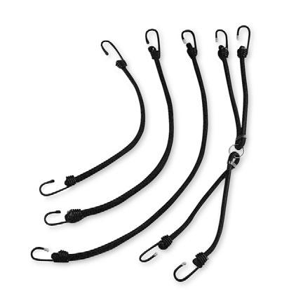 BUNGEE CORD SOFT-HOOK EXTENSIONS Keep your luggage firmly in place.