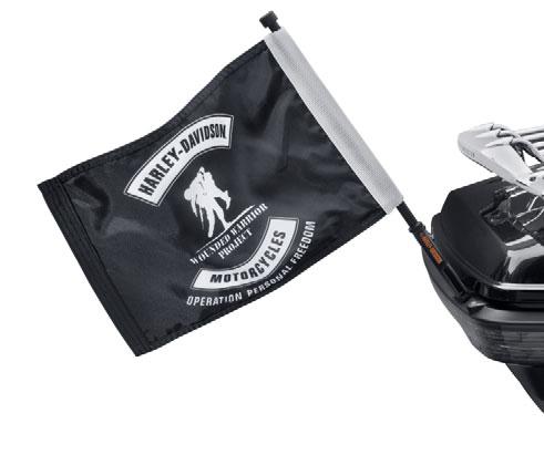 Tour-Pak Sissy Bar LUGGAGE 793 Flags D. AMERICAN FLAG KIT Whether showing your patriotism or your love of Harley motorcycles, showing your colors is easier than ever with quality flag and mast kits.