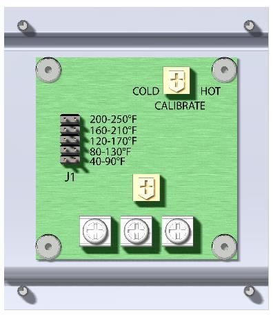 The closed loop system contains three components including the temperature sensor (TS-01), the direct fired control (DFC-X), and the direct fired temperature dial (DFTD) or the remote display unit