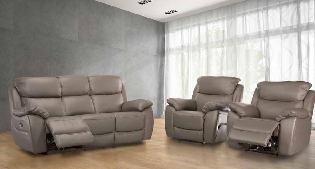 WYATT FULL LEATHER ELECTRIC RECLINER SUITE You would