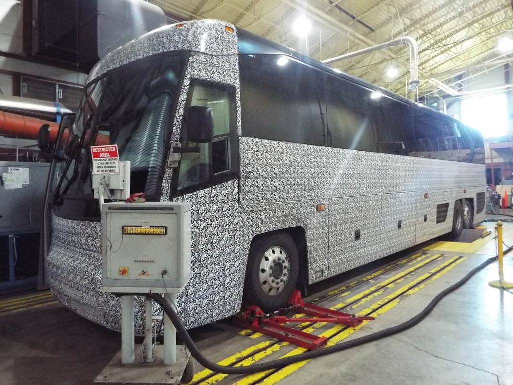 8. EMISSIONS TEST BUS TESTED ON CHASSIS DYNAMOMETER FOR