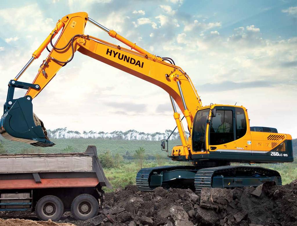 Pride at Work Hyundai Heavy Industries strives to build state-of-the art earthoving equipent to give every operator axiu perforance, ore precision, versatile achine preferences, and proven quality.