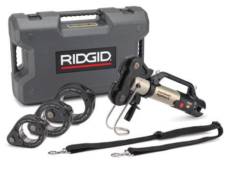 PRESS BOOSTER FOR VIEGA MEGAPRESS XL The all new RIDGID Press Booster attaches to Standard Press Tools to multiply tool output for increased power, allowing you to press black steel pipe up to 4"