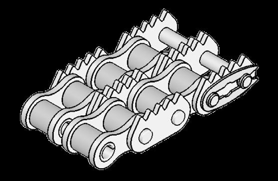 Adapted chains for the wood industr y Transport of wood logs Type 1 Type 2 Dimensions in