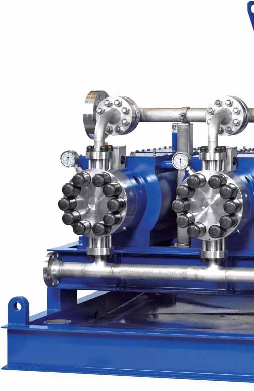 Flexible high performance p for high flow rates and press NOVAPLEX Integral pumps are powerful process diaphragm pumps for a variety of applications.