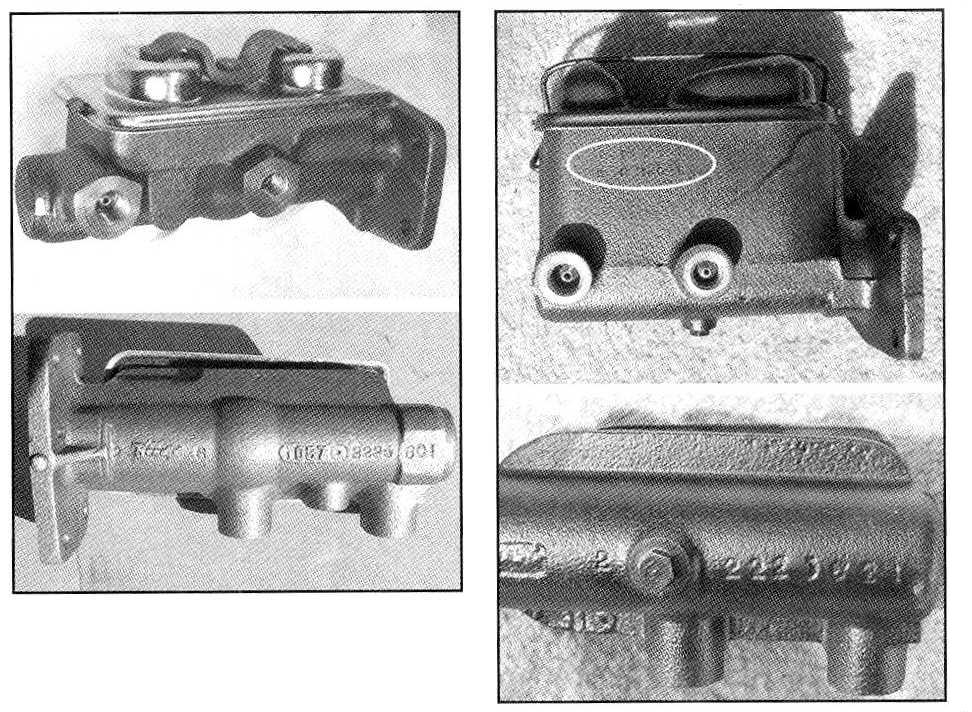 2. The most common master cylinder seen on muscle-era Mopars is the 2808577 (same as 2808599), which was installed on hundreds of thousands of cars and light trucks with 4-wheel drum brakes from 1967