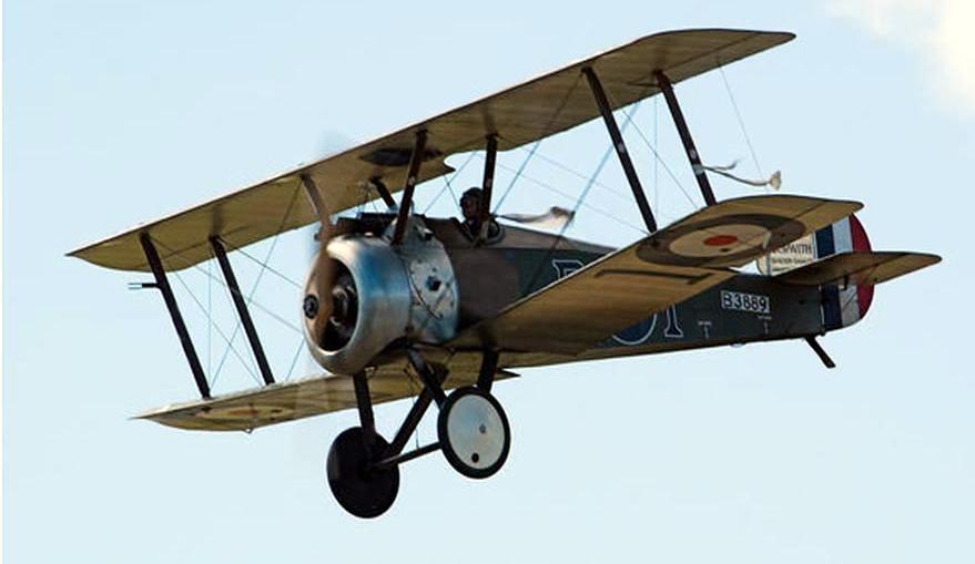 Sopwith Camel, an extremely manoeuvrable aircraft - dangerous in the hands of inexperienced pilots.