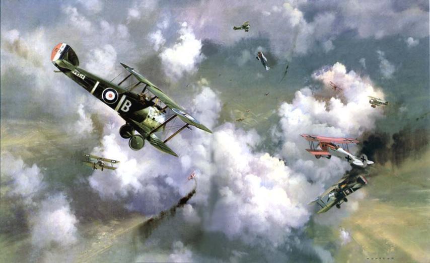 Dangerous skies over France. Royal Flying Corps Sopwith Camels vs.