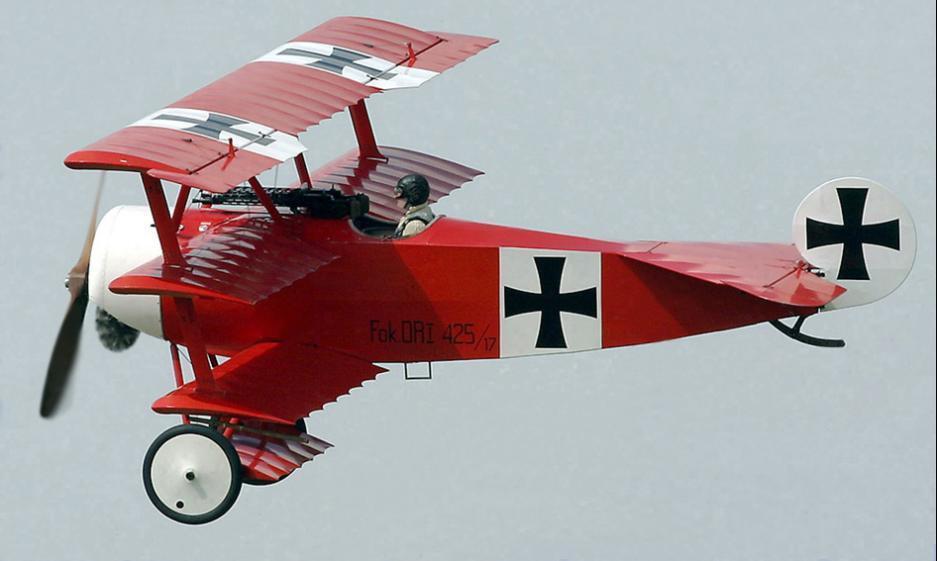 Fokker Dr.1 tri-plane. An authentic replica, still flying in Germany.
