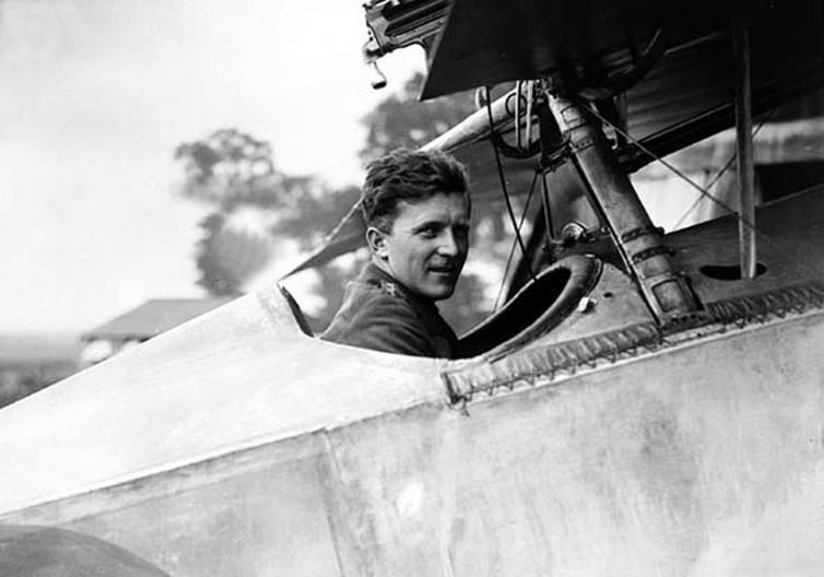 William Avery "Billy" Bishop. Canadian. Shown here in his Nieuport aircraft. Credited with 72 victories. He was awarded the VC for a solo dawn raid on a German aerodrome in 1917.