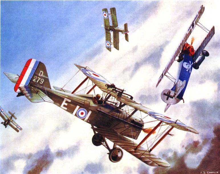 S.E.5a and Fokker D-VII