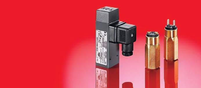 Vacuum switches 50 Switching point easily adjustable. High overpressure resistance and long working life even under harsh operating conditions.