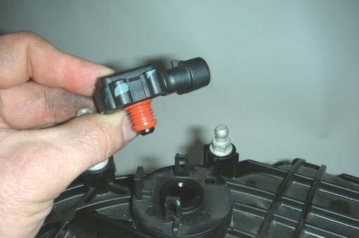 49. Remove the stock MAP sensor by removing the retaining clip with a