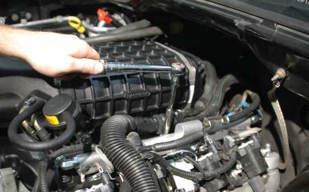 Attach it to the supercharger manifold as shown, using the