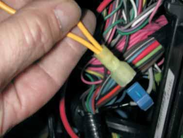 Use a 12 volt automotive test light or voltmeter to check that you have the correct wire.