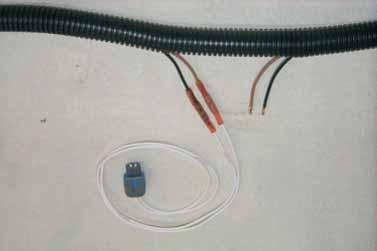 Strip about ¼ of insulation from the ends of all the wires and crimp the connectors on, then crimp the new IAT harness