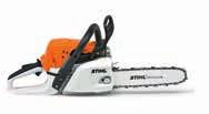 inter 2018 STIHL CHAINSAS Affordable chainsaws that won t take longer to start than to do the job. STIHL COSTS YOU LESS. MS 180 Chainsaw Engine Power 1.5k Engine Capacity 31.8cc Dry eight 3.