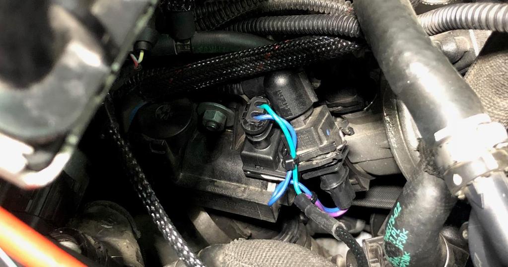 o. Disconnect the stock driver s side solenoid. p.