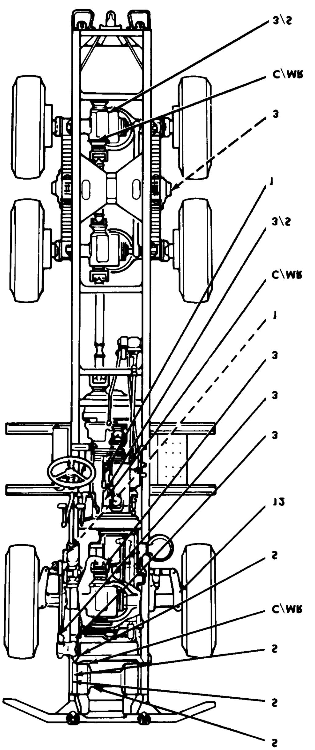 INTERVAL LUBRICANT Winch Cable (See note 14) (O) Winch End Bearing Housing level (Check level prior to operation) (LV-EQ) (O) Winch End Bearing Housing Fill (LV-EP) (O) Winch End Bearing Housing
