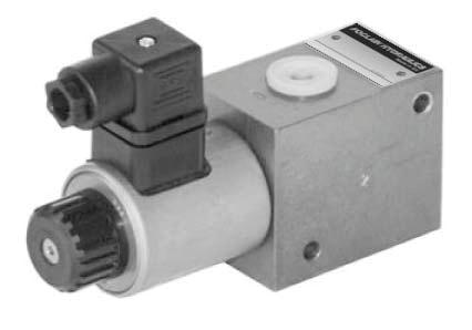 ELECTRICALLY OPERATED Hydraulic components - Directional control valves 2/2 WAY DIRECTIONAL VALVES KV (NG 6) NG 6 Up to 210 bar [3045 PSI] Up to 30 L/min [7.9 GPM] Direct in-line mounting.