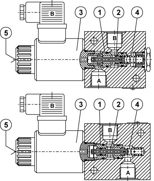 Plug-in solenoid connector to ISO 4400. Protection of solenoid IP65 to EN 60529 / IEC 60529. Fulfil EMC (89/336/EEC). KV-2/2-6-S-.
