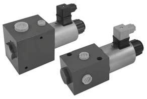 Hydraulic components - Directional control valves 3/2 WAY DIRECTIONAL VALVES KVC (NG 10) NG 10 Up to 350 bar [5 076 PSI] Up to 100 L/min [26.4 GPM] Direct in-line mounting.