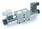 Hydraulic components - Directional control valves 4/2, 4/3 WAY BANKABLE DIRECTIONAL VALVES KVM (NG 6) NG 6 Up to 350 bar [5 076 PSI] Up to 40 L/min [10.6 GPM] Parallel or series connection.