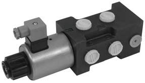 Hydraulic components - Directional control valves 6/2 WAY DIRECTIONAL VALVES KV (NG 10) NG 10 Up to 350 bar [5 076 PSI] Up to 120 L/min [31.7 GPM] Plug-in connector for solenoids to ISO 4400.
