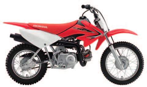 CRF70F Engine Type 71.8cc air-cooled single-cylinder 4-stroke 47 x 41.4mm Compression Ratio 9.