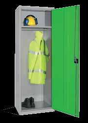 wardrobe locker PRODUCT CODE SIZE H x W x D mm 722418W 1830 x 610 x 457 234.00 Adjustable shelf fitted with a hanging rail. l Sloping top option.