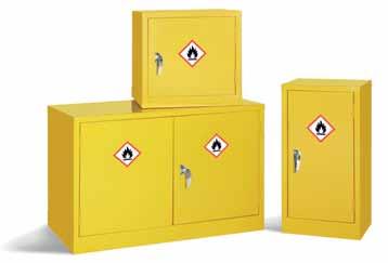 dangerous, hazardous & acid cabinets dangerous substance cabinets PRODUCT CODE H x W x D mm SHELVES SUMP CAPACITY 3 POINT LOCKING 724818CSC 1830 x 1220 x 457 3 45 Ltr 3 POA 414.