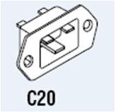 Table 2-7 Appliance coupler (printer connection) Appliance coupler (power cable) Detachable terminal as per IEC60320-1 C19 (squared type) Appliance coupler inlet (printer) Detachable inlet as per